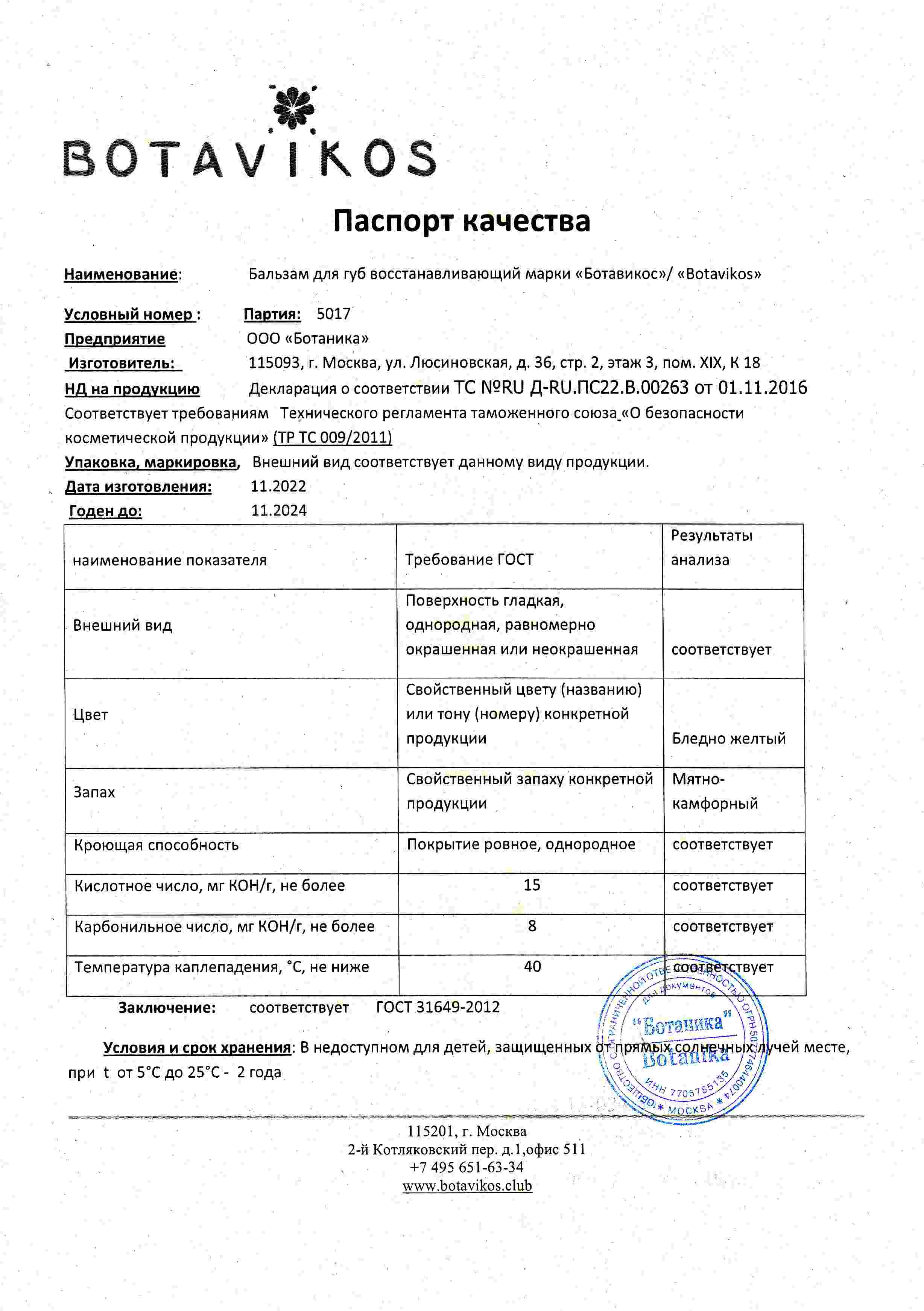 Паспорт №112022